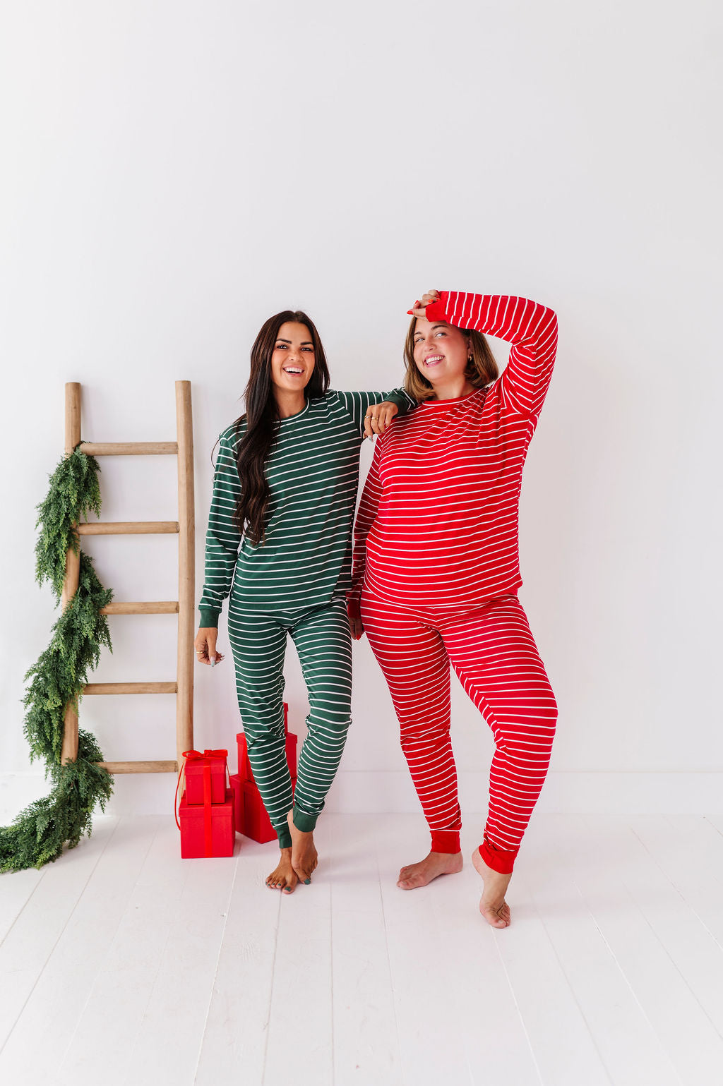 Women's Stripe It Like It’s Hot Pajama Set - Size XXS Left