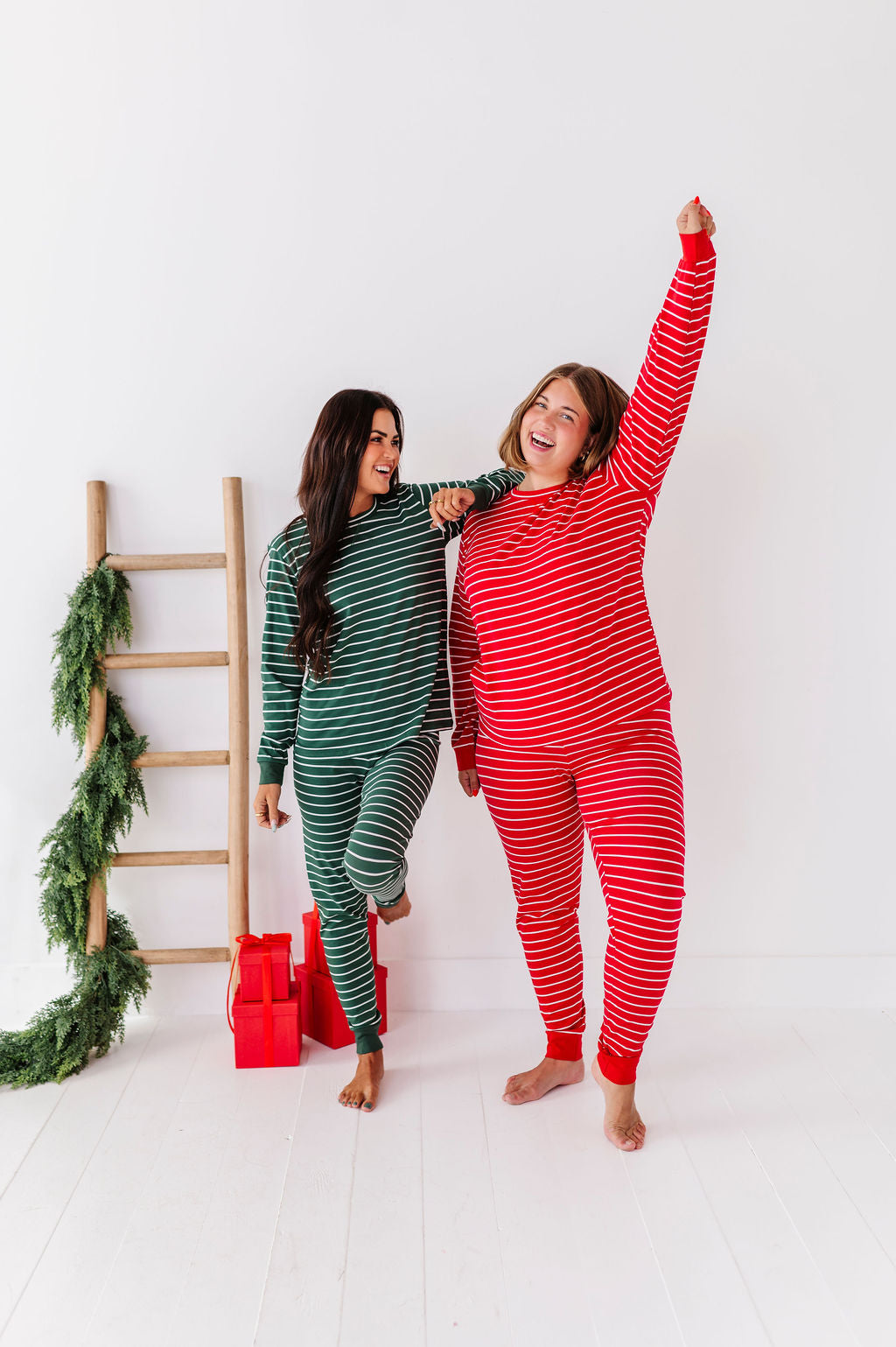 Women's Stripe It Like It’s Hot Pajama Set - Size XXS Left