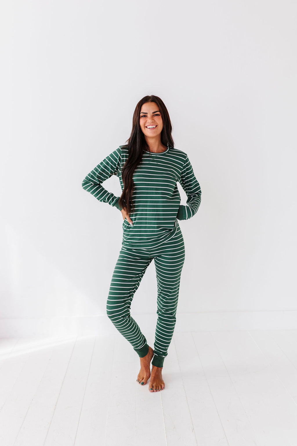 Women's Stripe It Like It’s Hot Pajama Set - Size XXS Left
