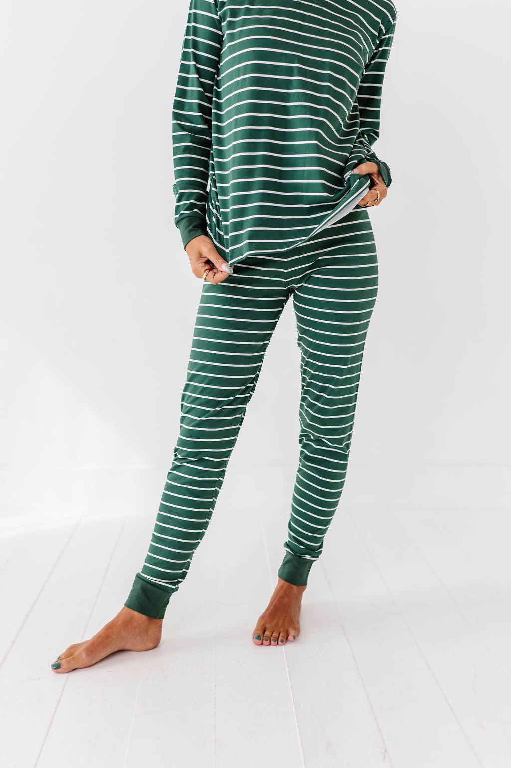 Women's Stripe It Like It’s Hot Pajama Set - Size XXS Left