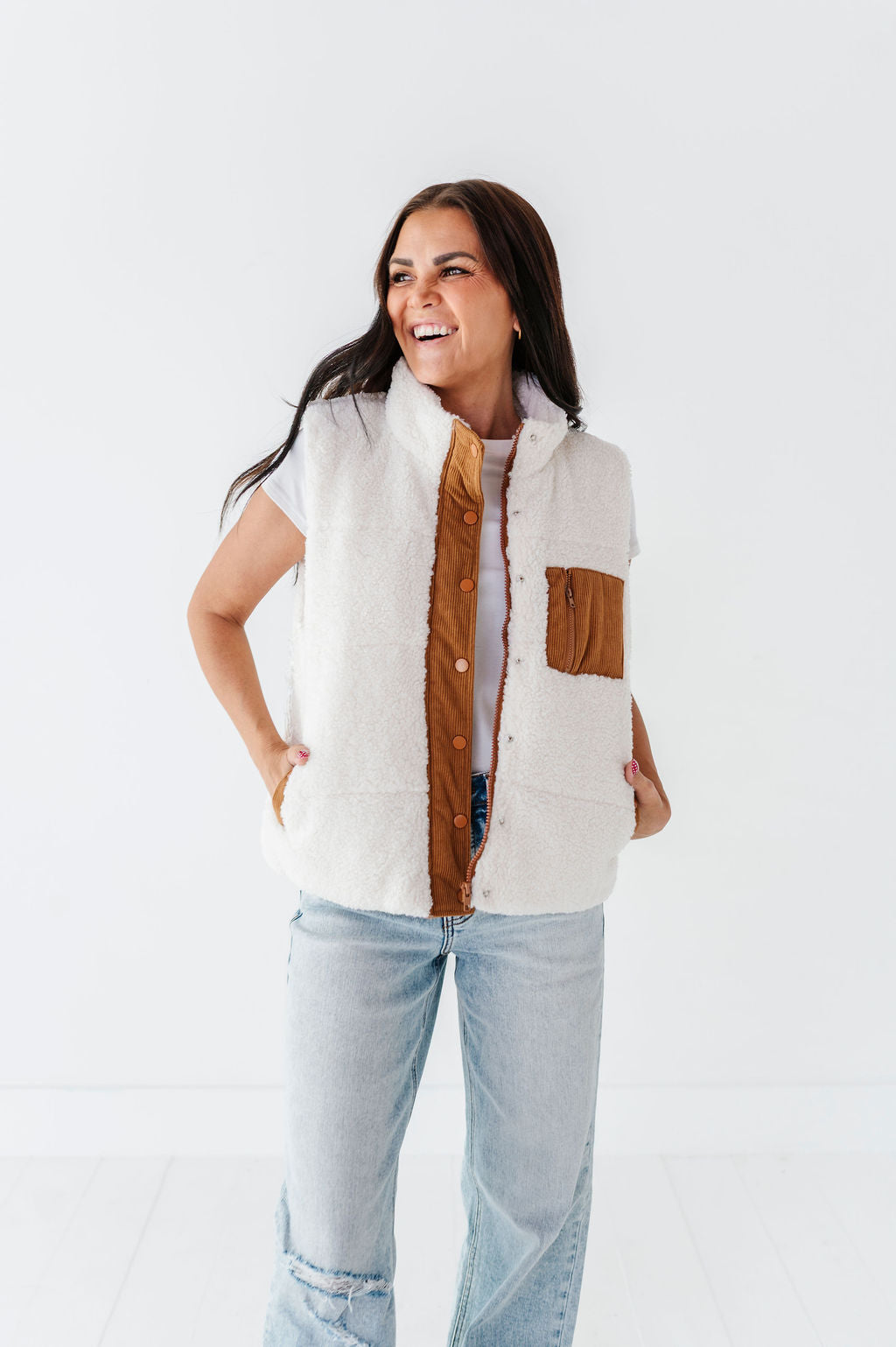 James Sherpa Vest