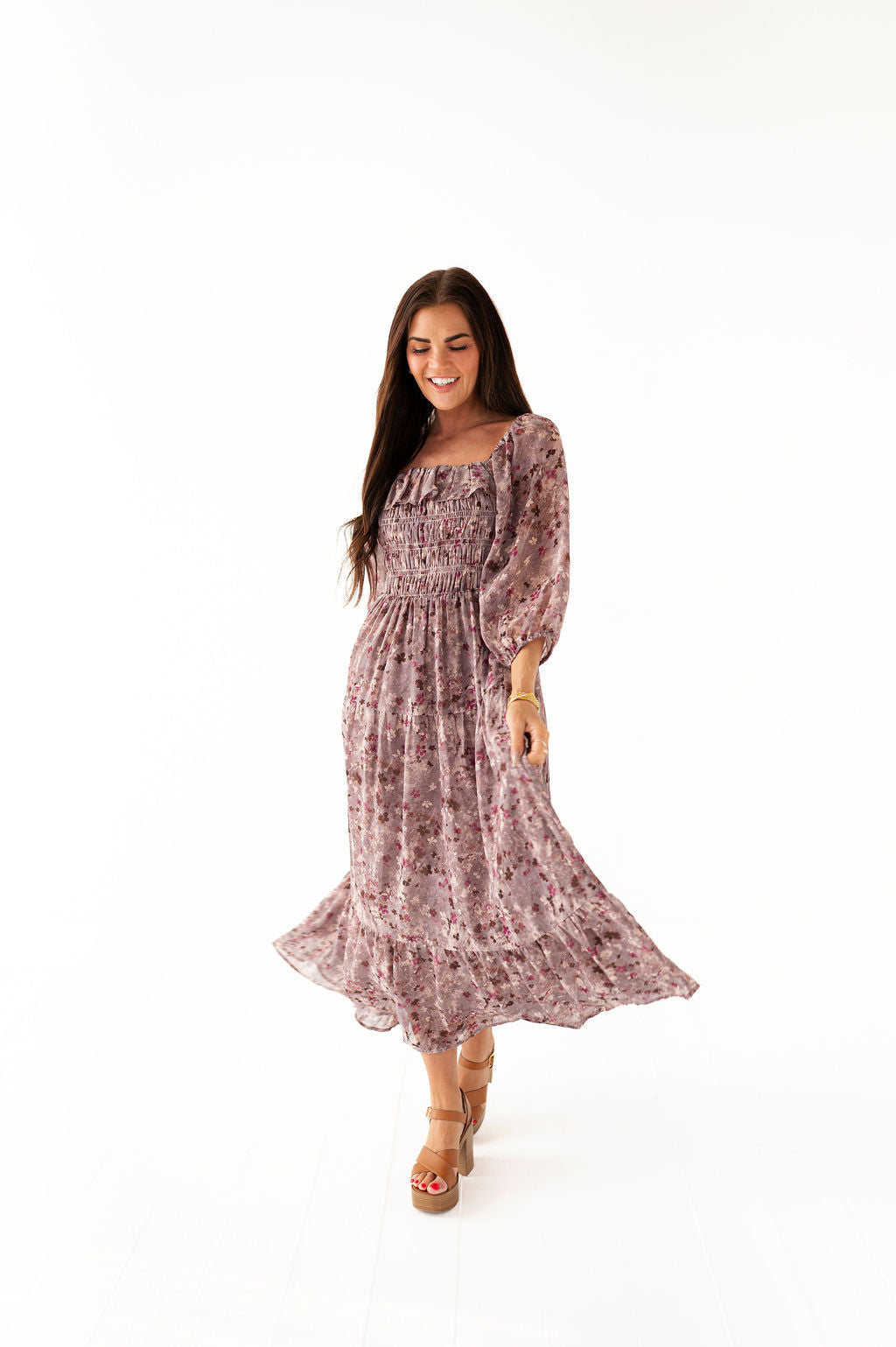 Zoey Smocked Dress - Size XL Left