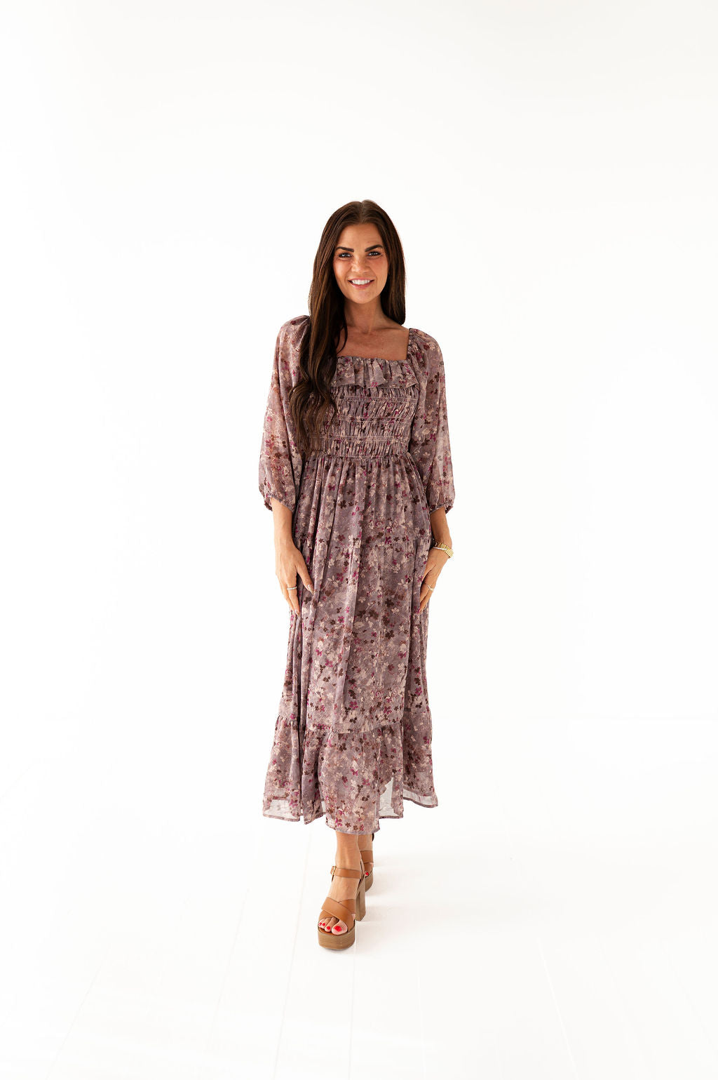 Zoey Smocked Dress - Size XL Left