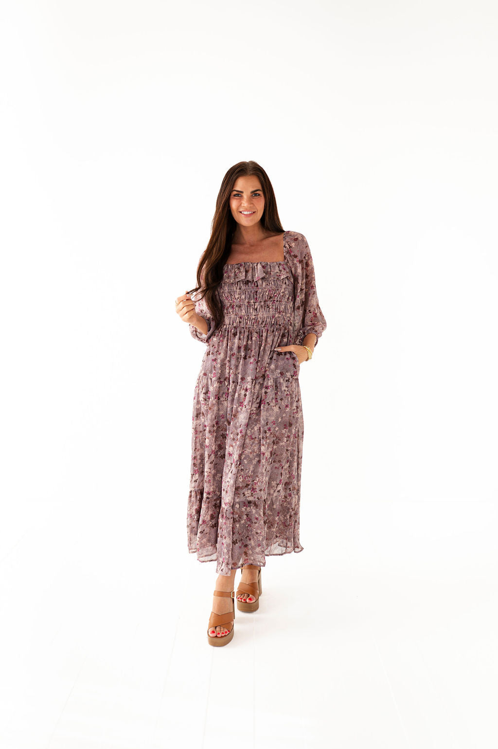 Zoey Smocked Dress - Size XL Left