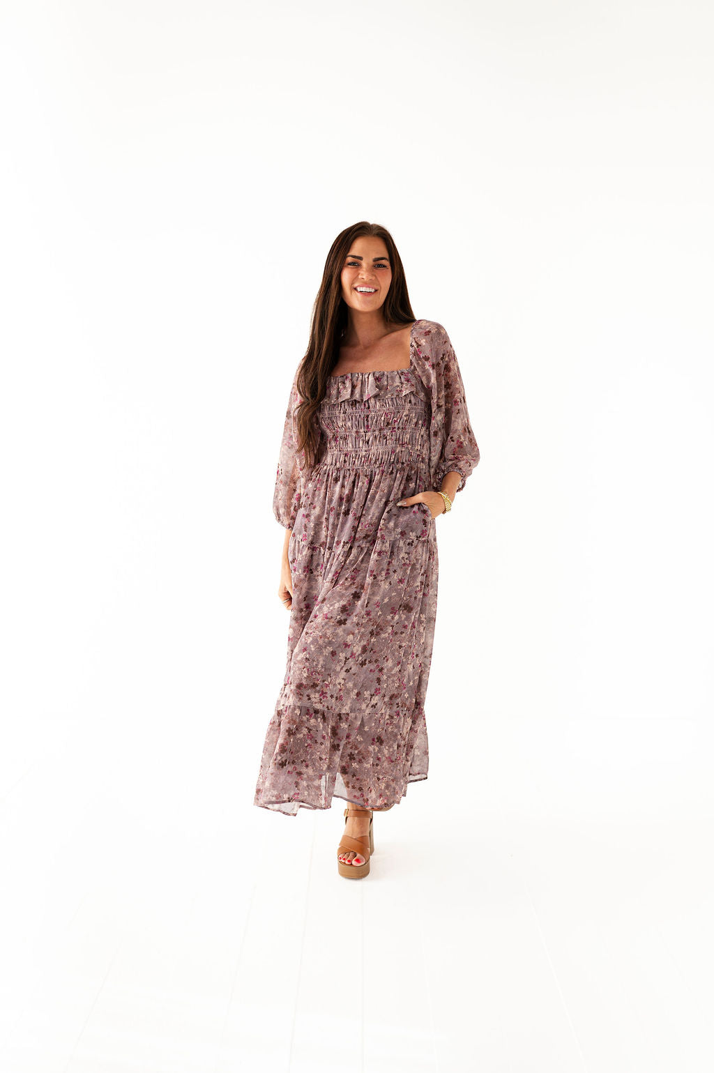 Zoey Smocked Dress - Size XL Left