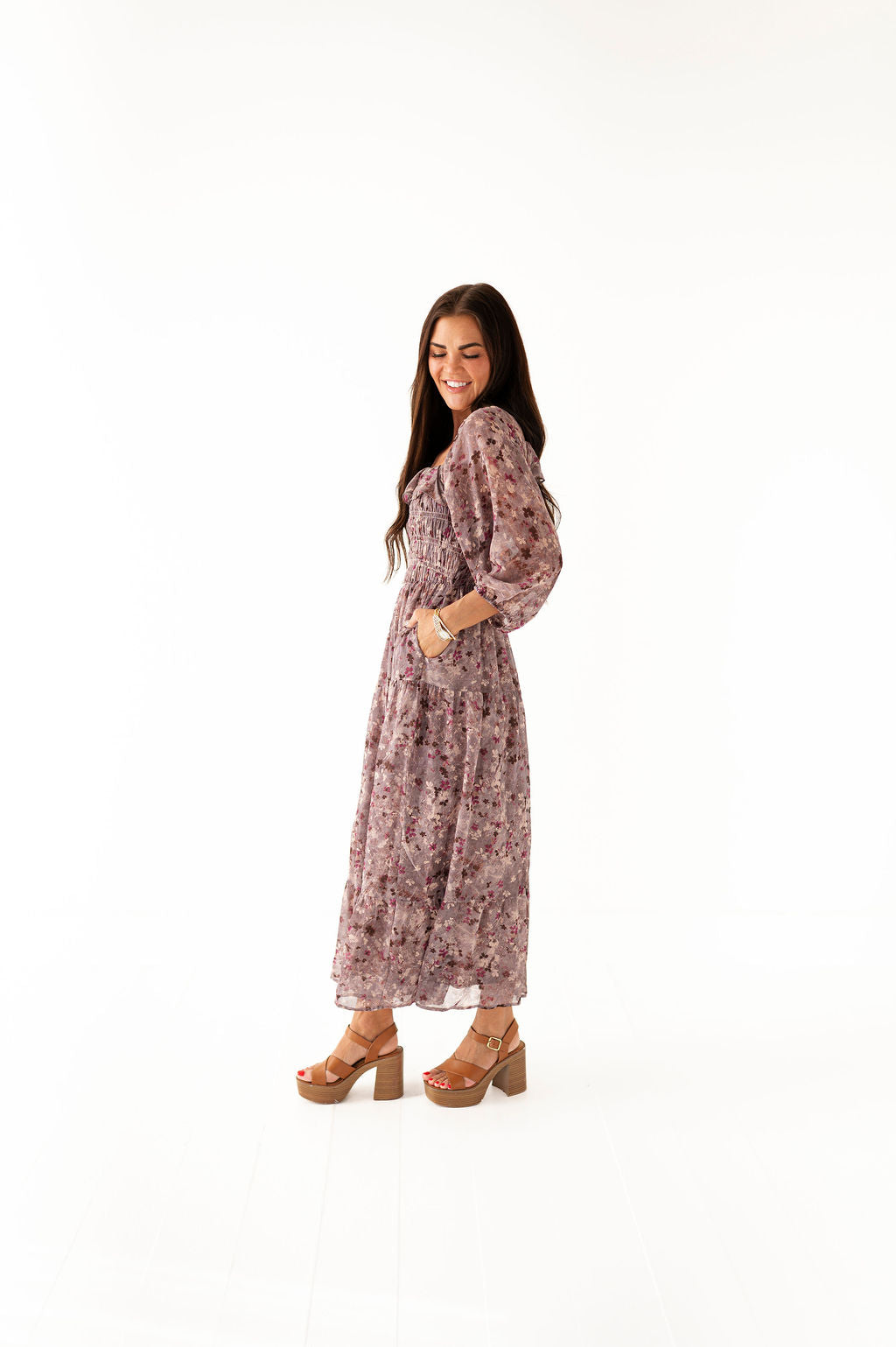 Zoey Smocked Dress - Size XL Left