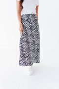 Estella Leopard Skirt in Ivory