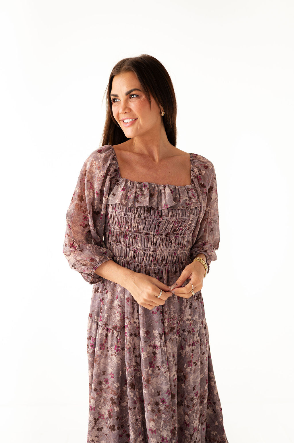 Zoey Smocked Dress - Size XL Left