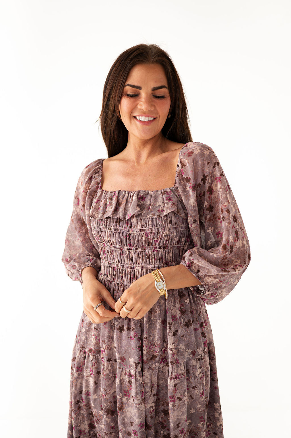 Zoey Smocked Dress - Size XL Left