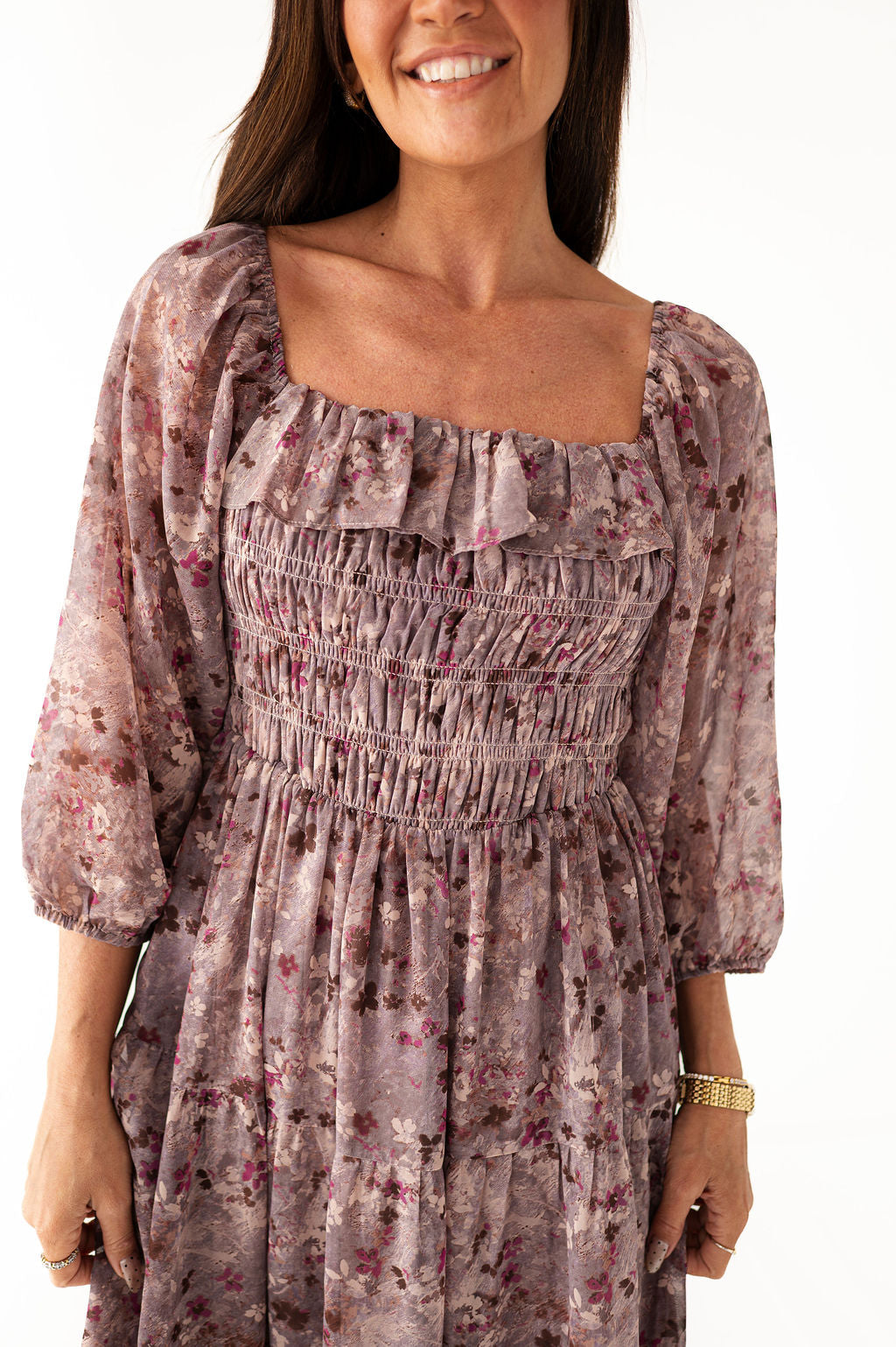 Zoey Smocked Dress - Size XL Left
