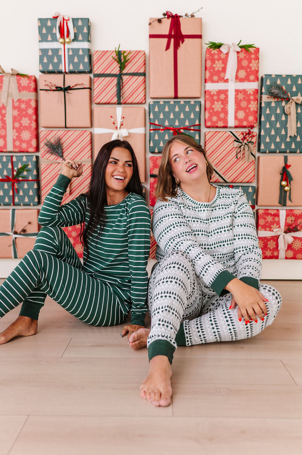 Women's Stripe It Like It’s Hot Pajama Set - Size XXS Left