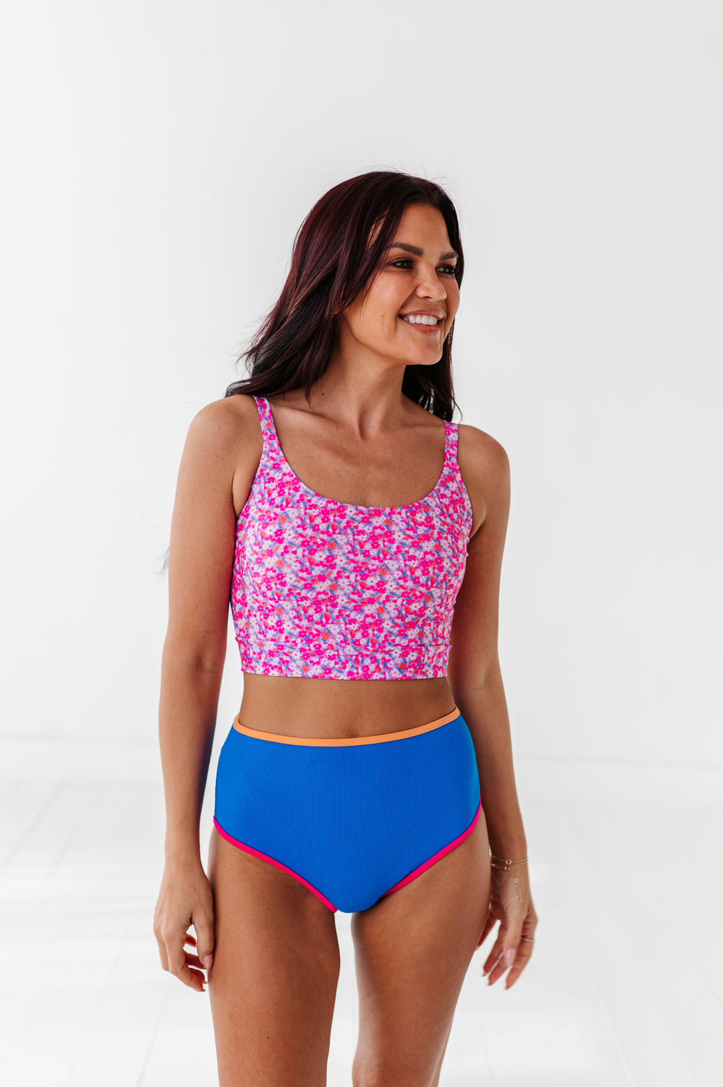Bayside Top in Pink Blooms