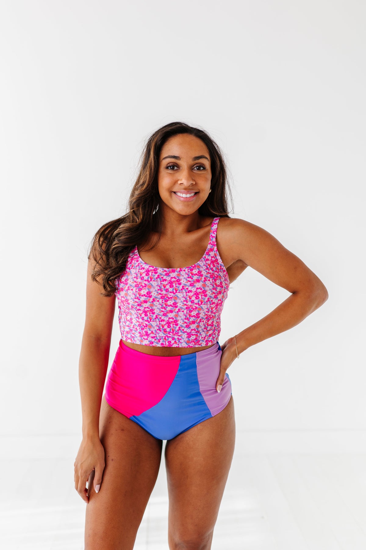 Bayside Top in Pink Blooms
