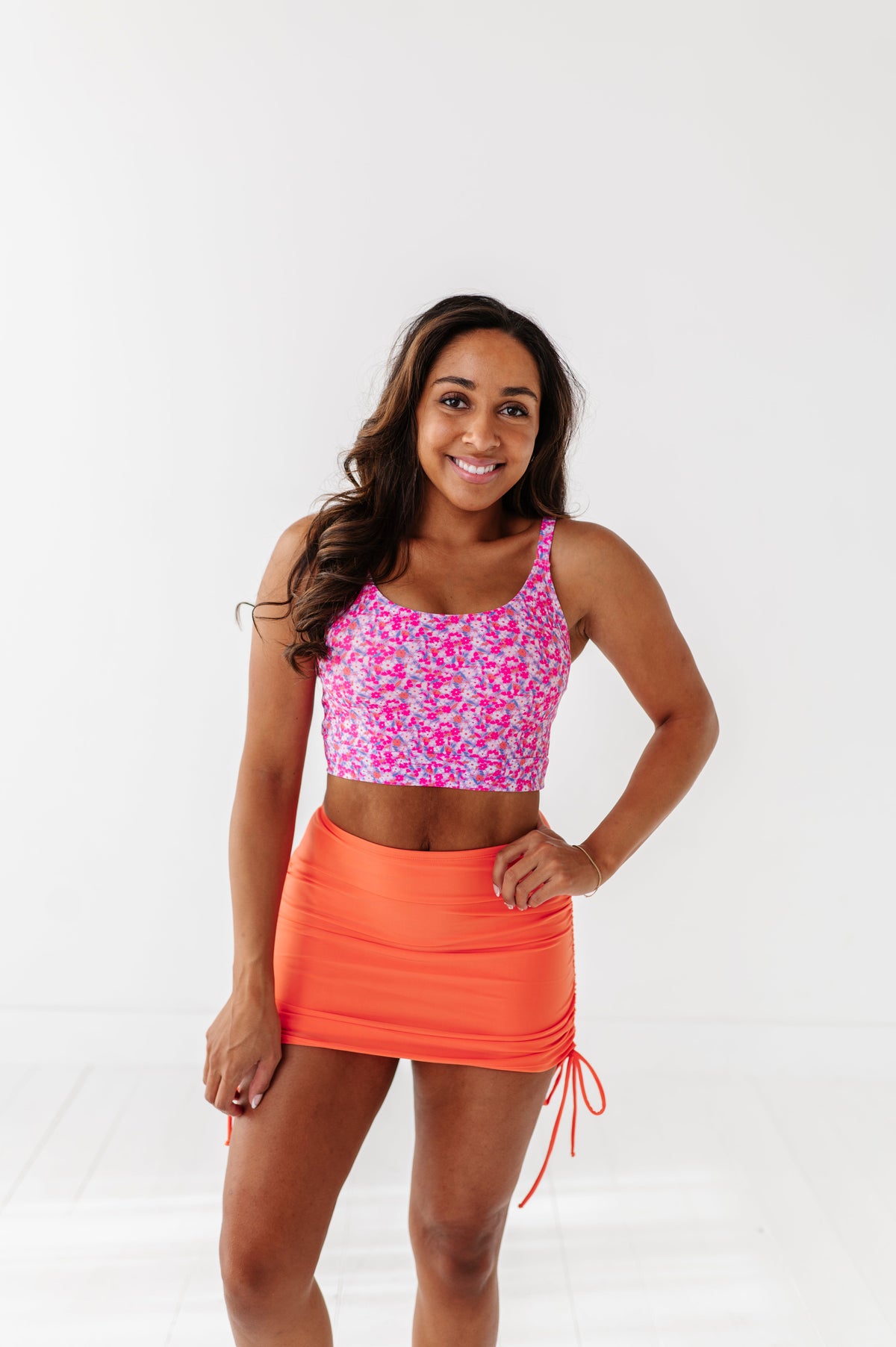 Bayside Top in Pink Blooms