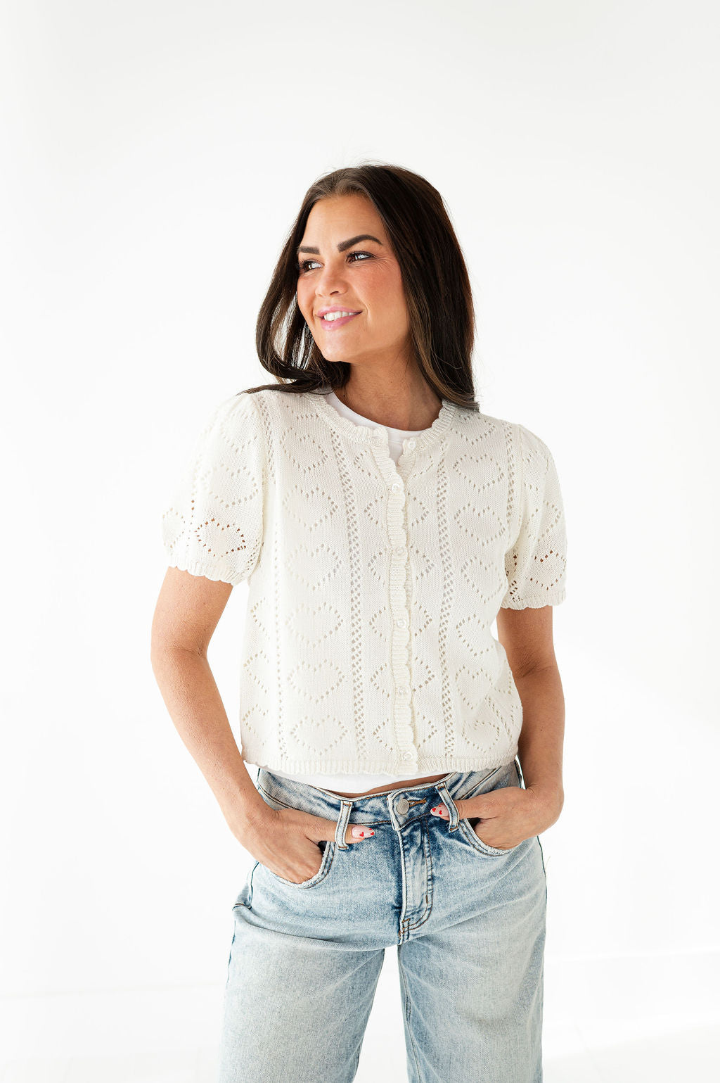 Cross My Heart Cardigan - Size Small Left