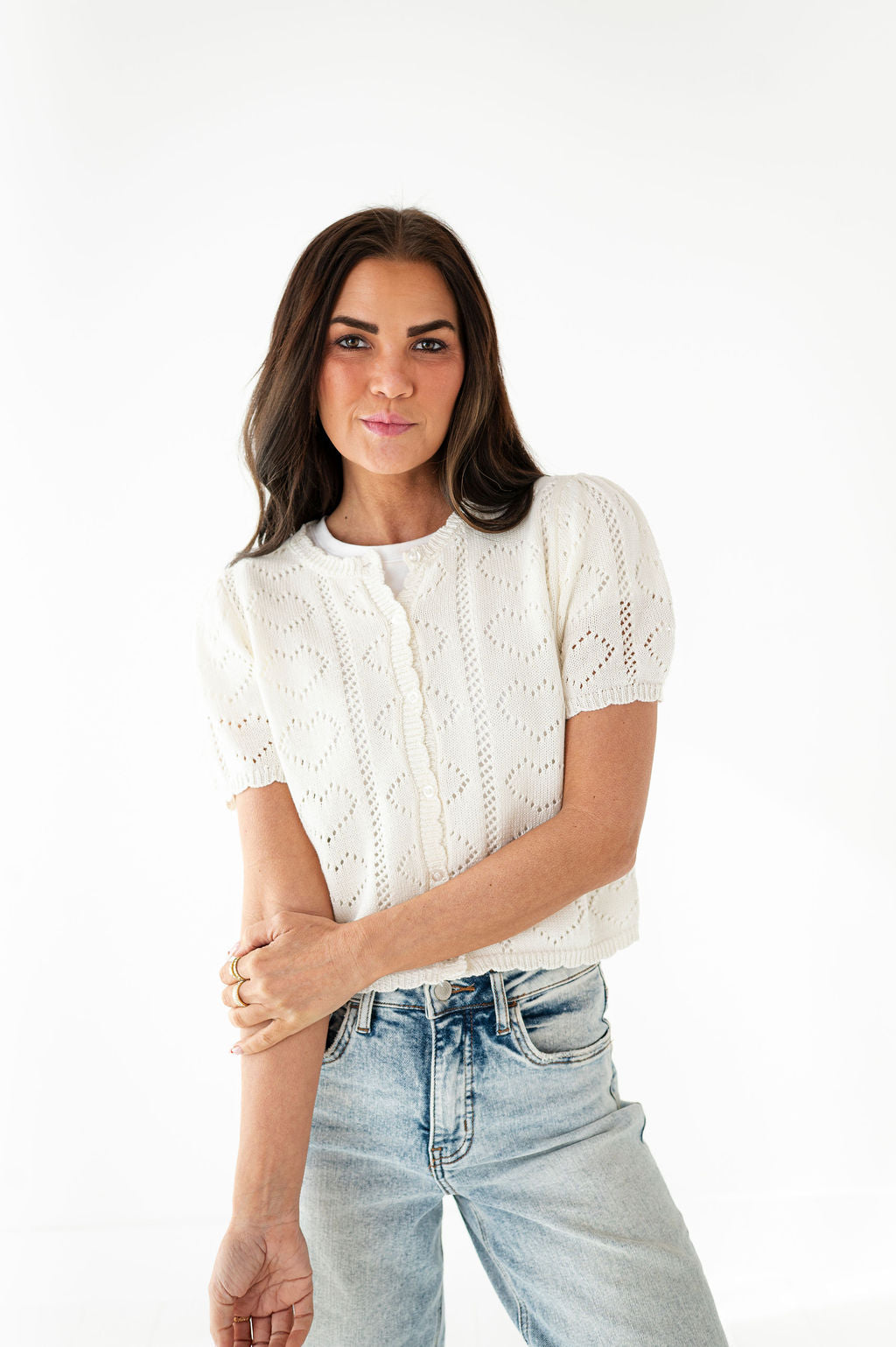 Cross My Heart Cardigan - Size Small Left
