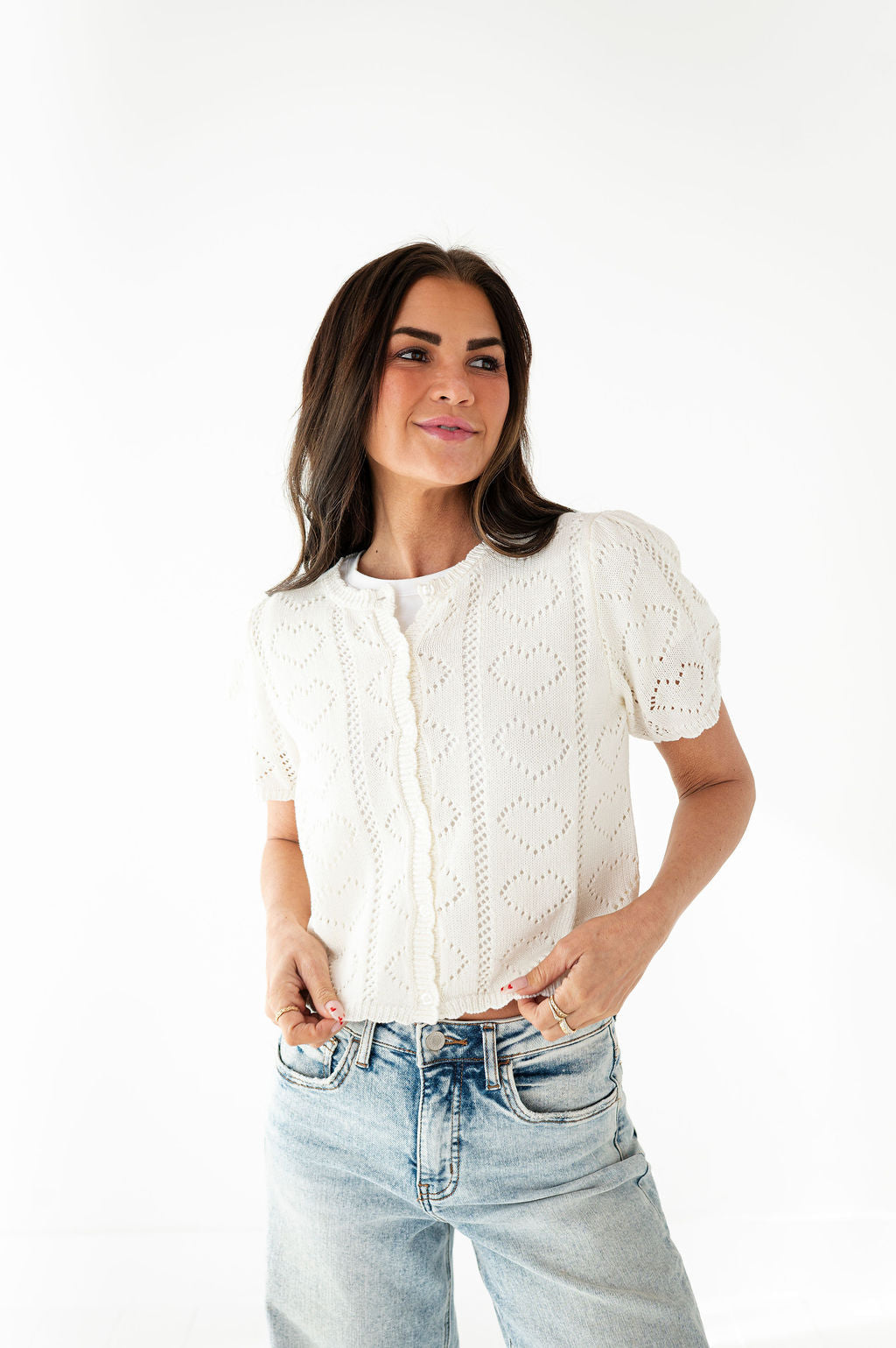 Cross My Heart Cardigan - Size Small Left