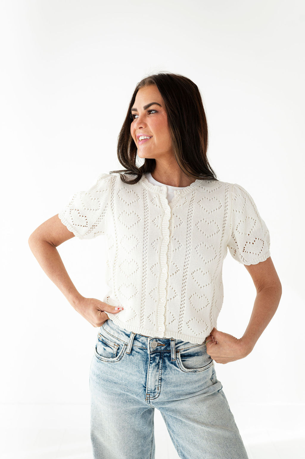 Cross My Heart Cardigan - Size Small Left