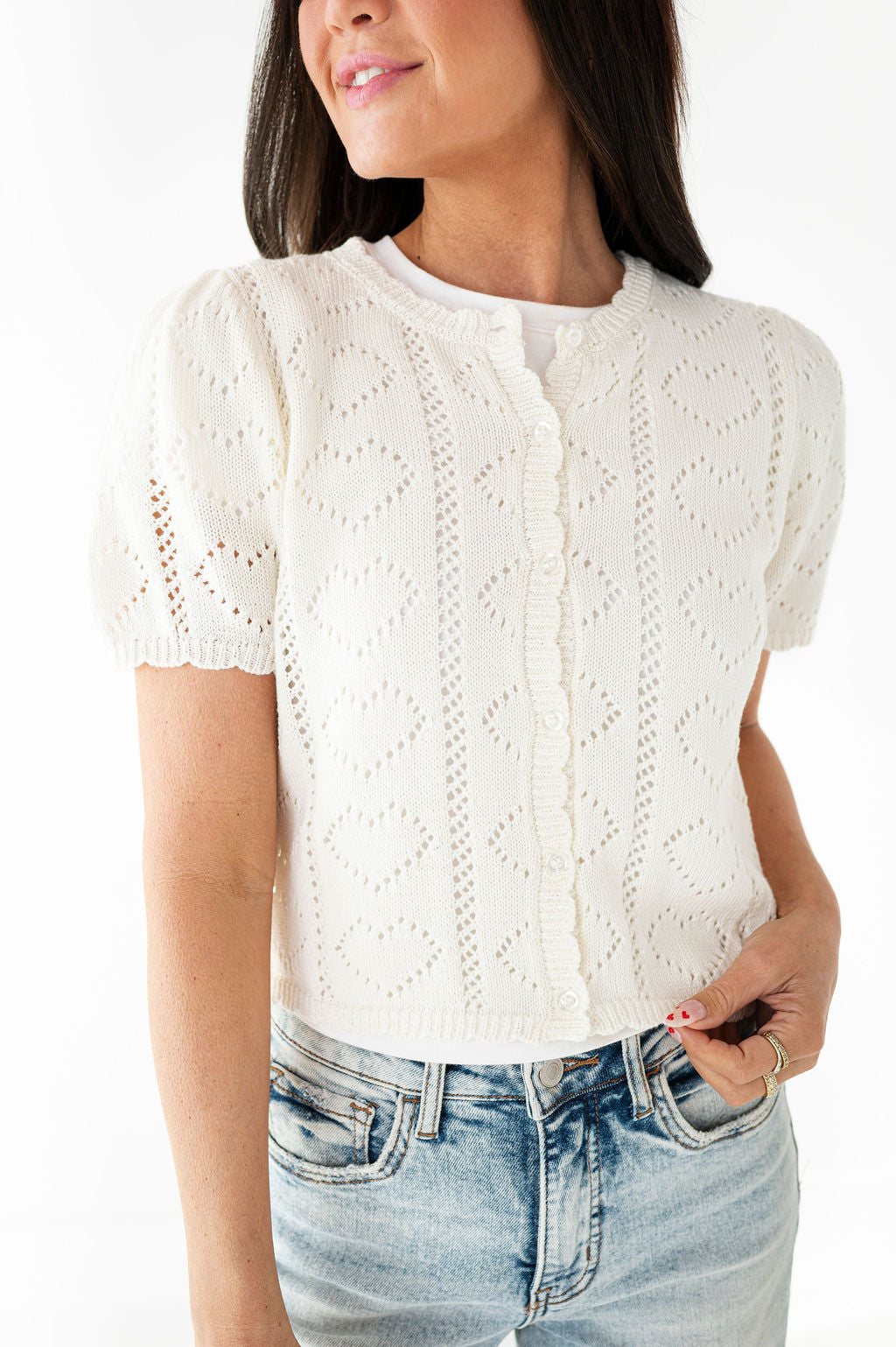 Cross My Heart Cardigan - Size Small Left