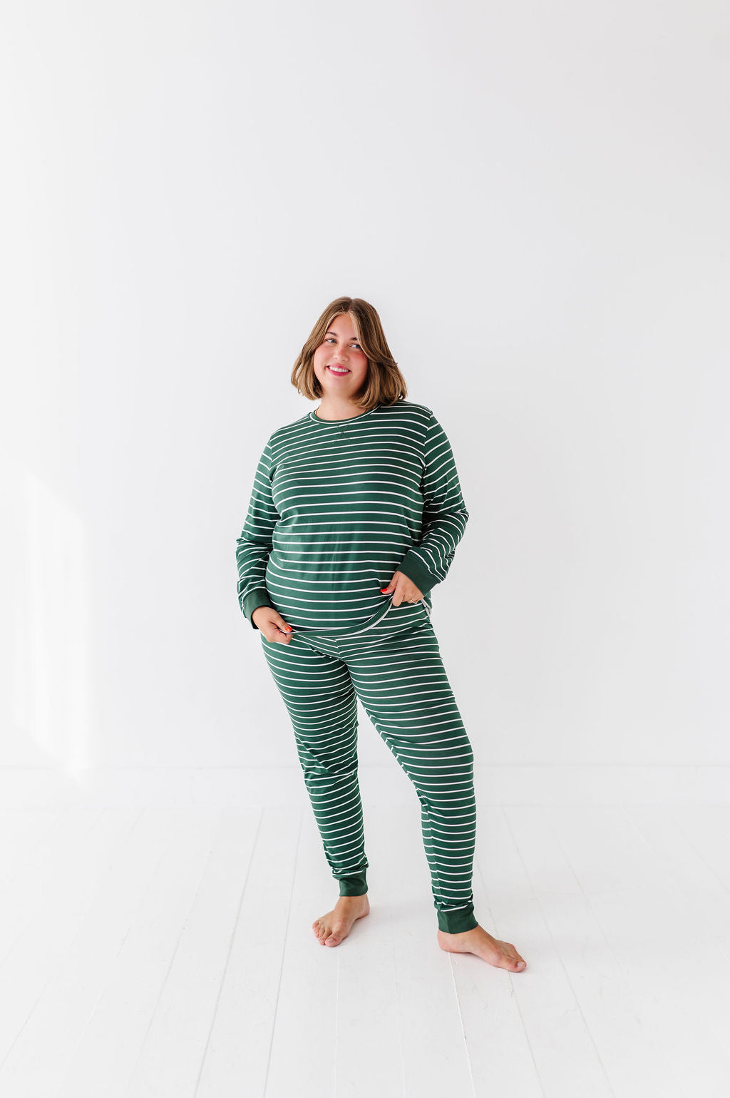 Women's Stripe It Like It’s Hot Pajama Set - Size XXS Left