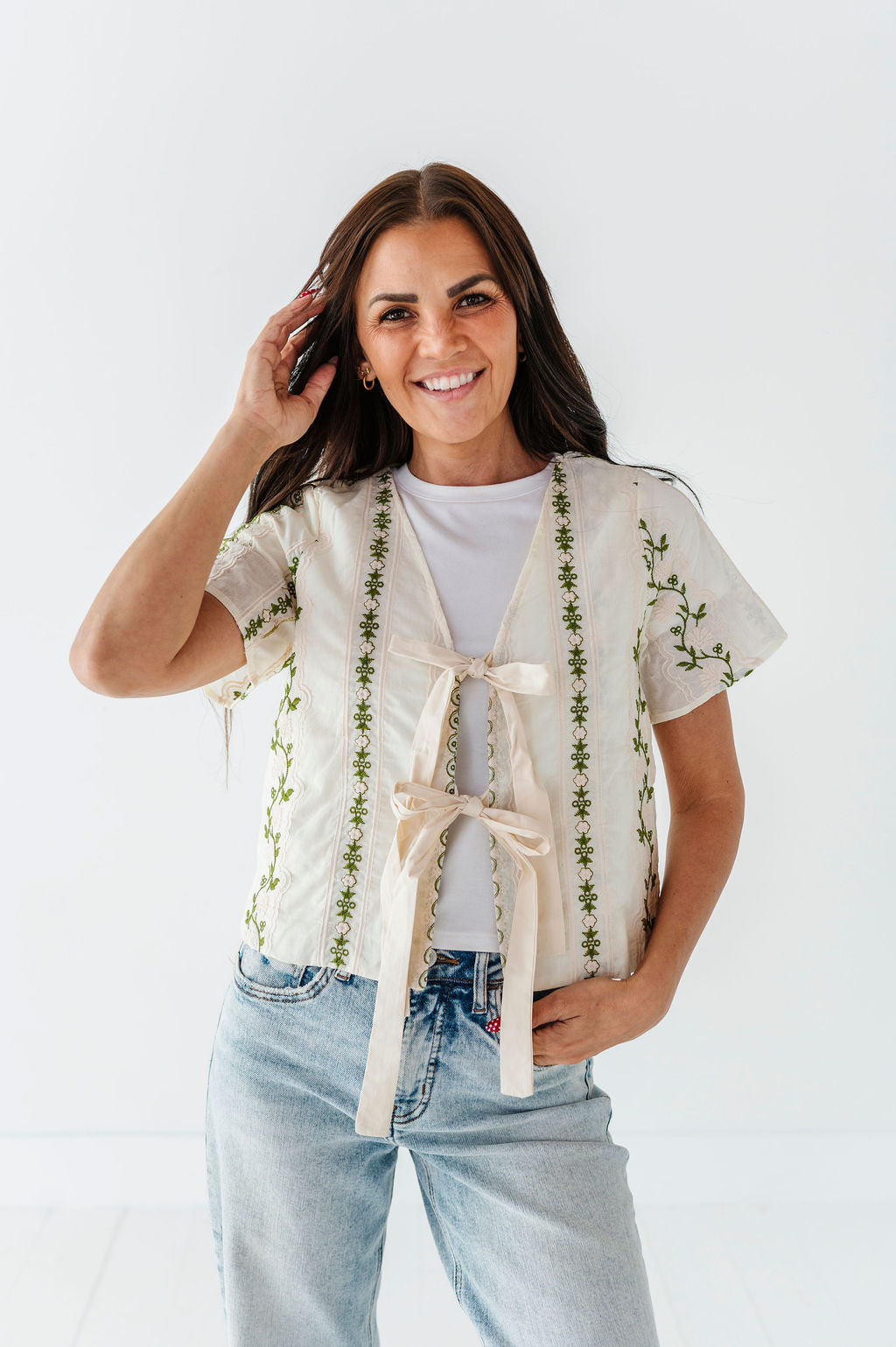 Junie Tie Front Top