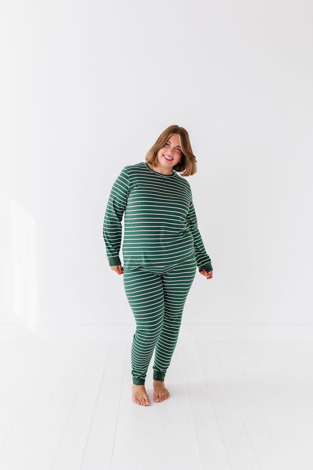 Women's Stripe It Like It’s Hot Pajama Set - Size XXS Left