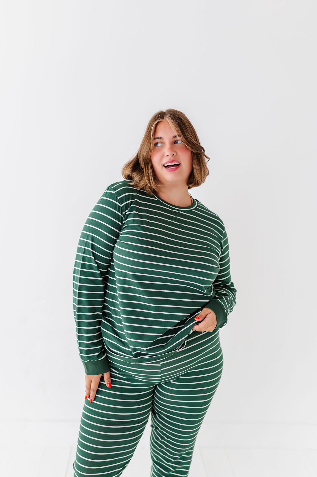 Women's Stripe It Like It’s Hot Pajama Set - Size XXS Left