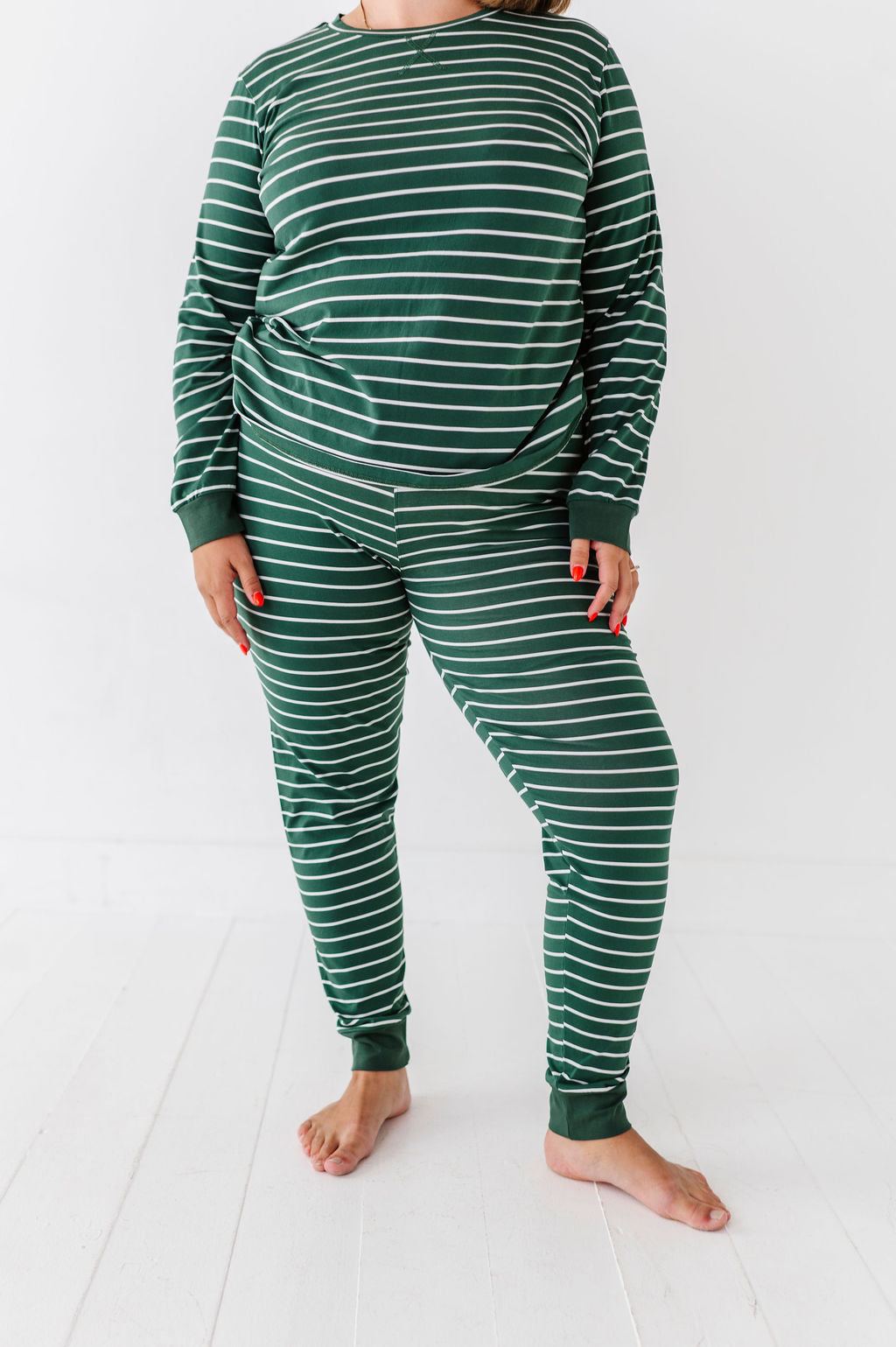 Women's Stripe It Like It’s Hot Pajama Set - Size XXS Left