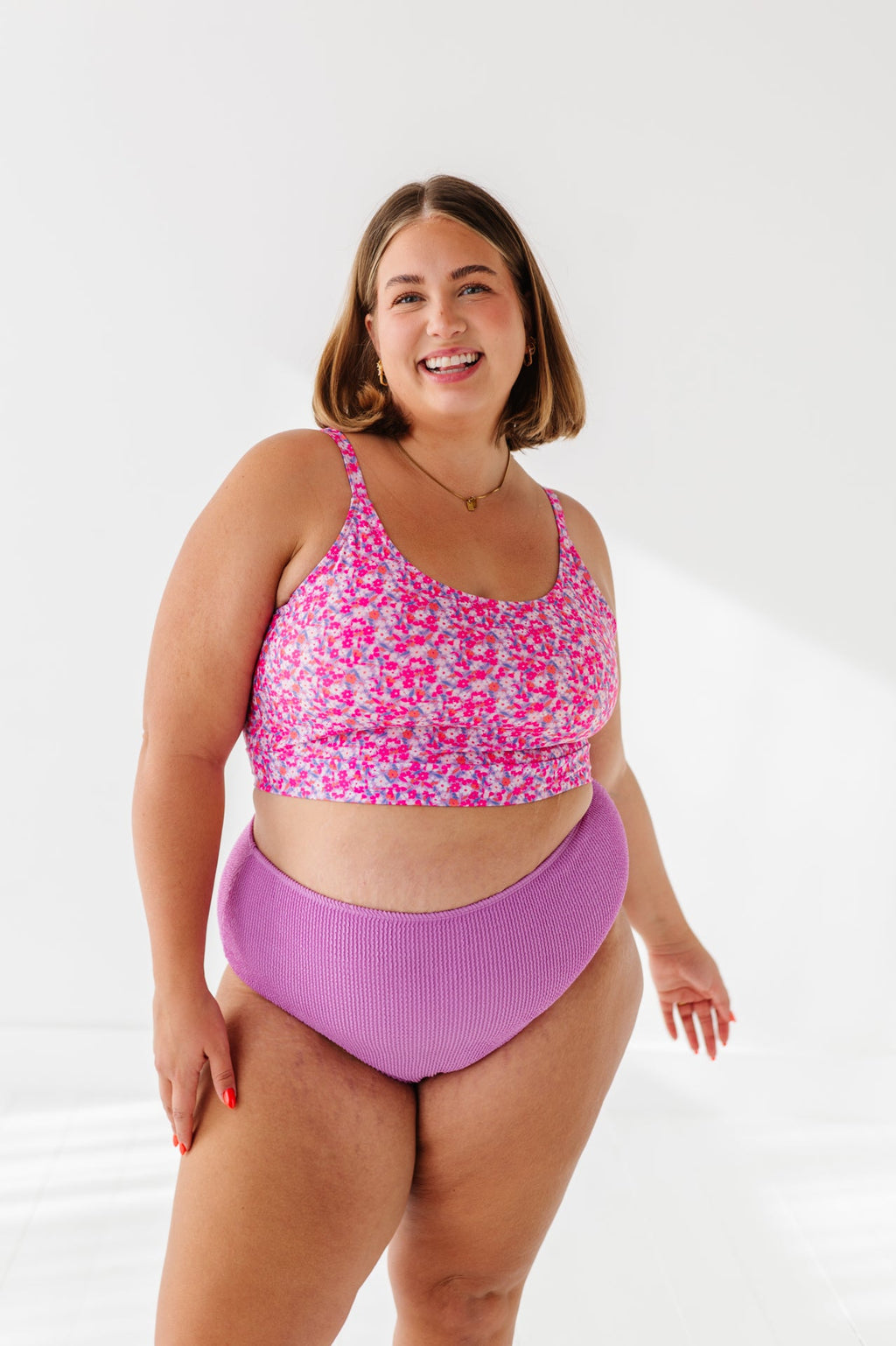 Bayside Top in Pink Blooms