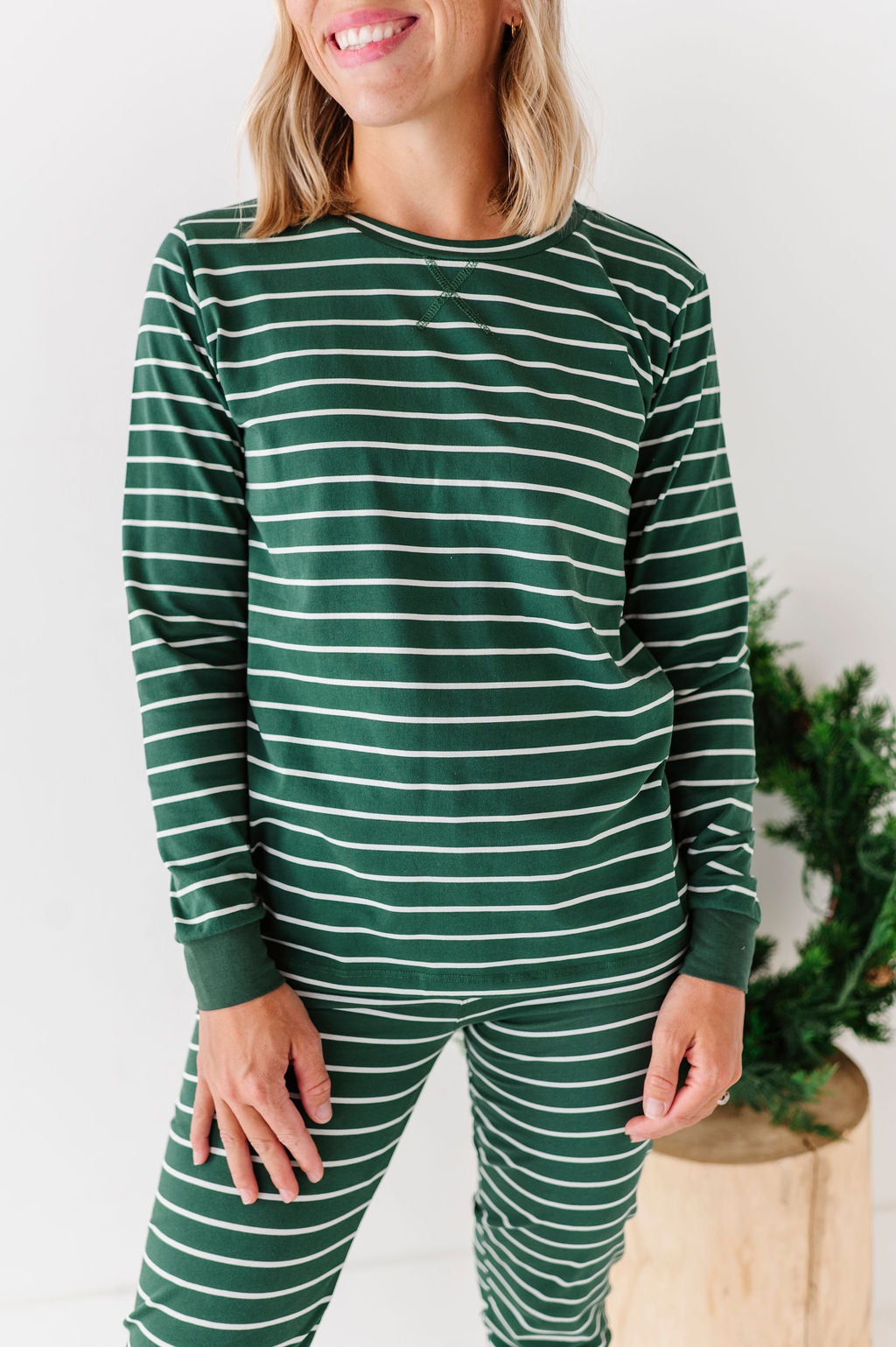 Women's Stripe It Like It’s Hot Pajama Set - Size XXS Left