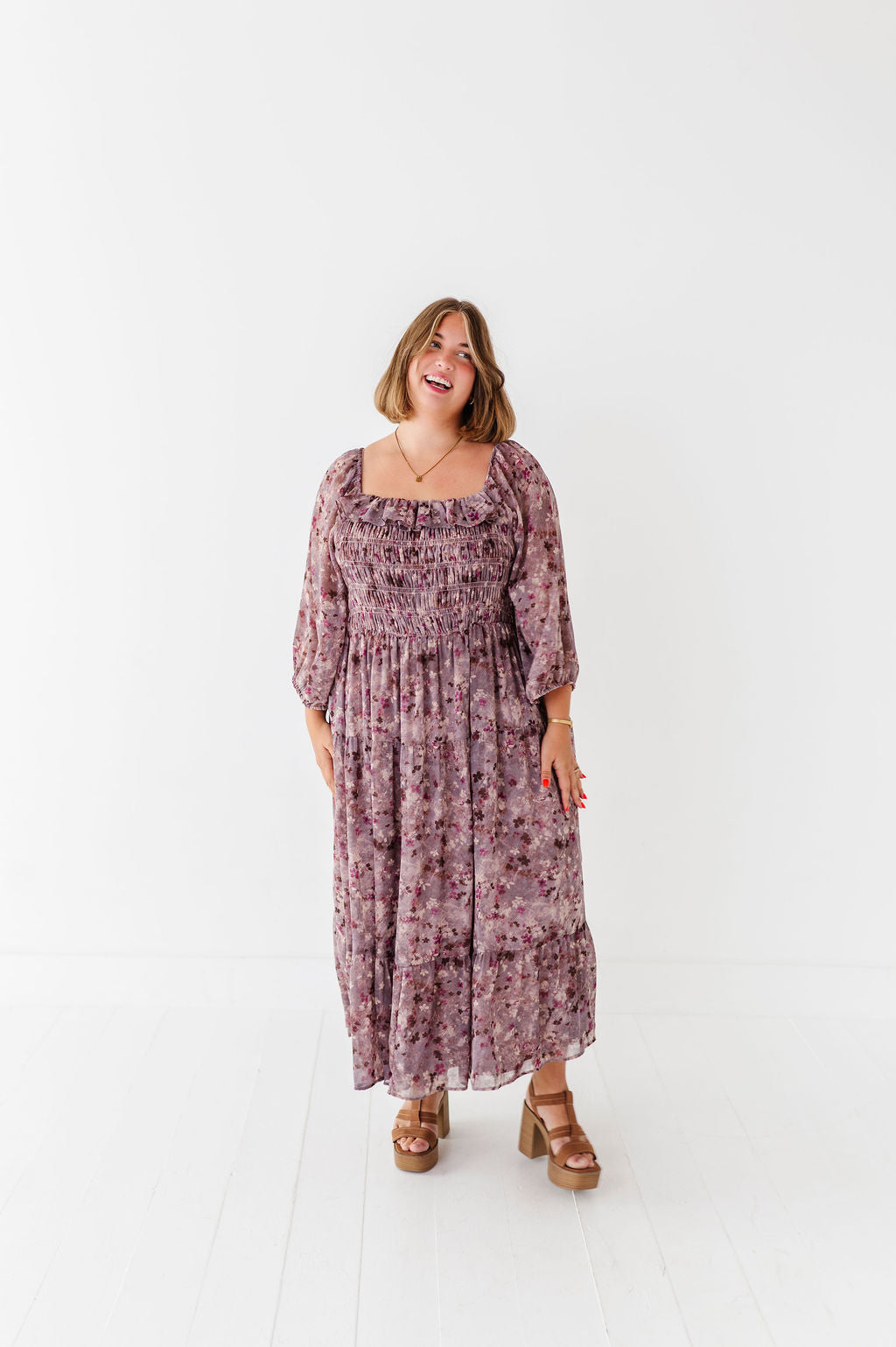Zoey Smocked Dress - Size XL Left