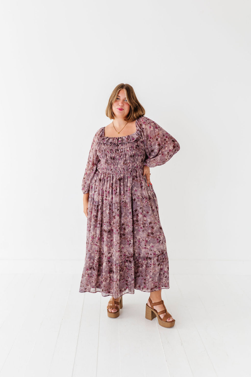 Zoey Smocked Dress - Size XL Left