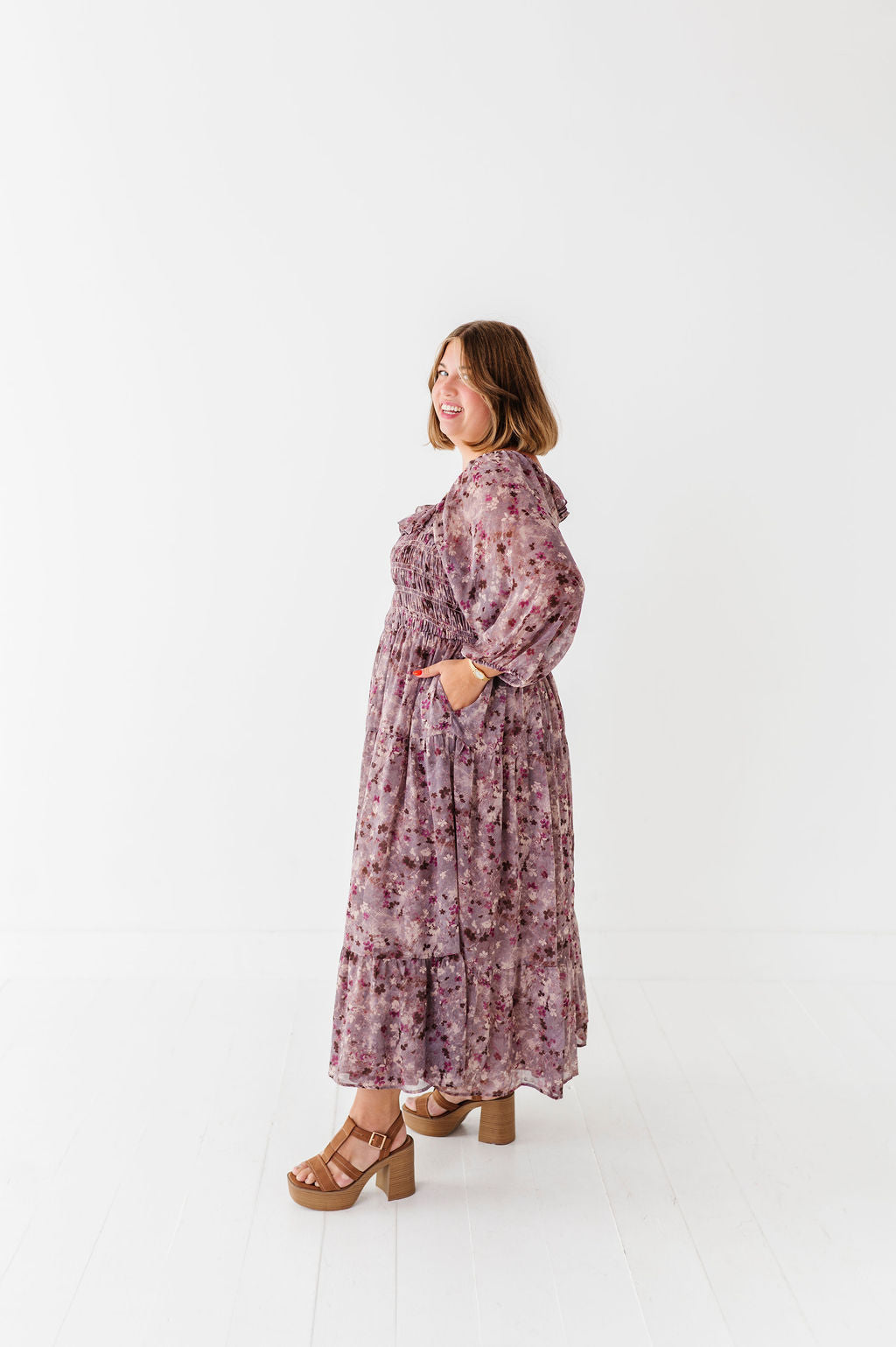 Zoey Smocked Dress - Size XL Left