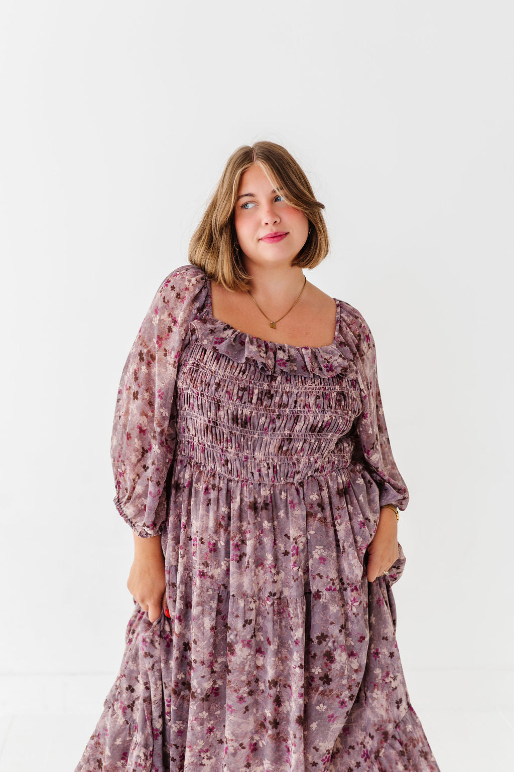 Zoey Smocked Dress - Size XL Left