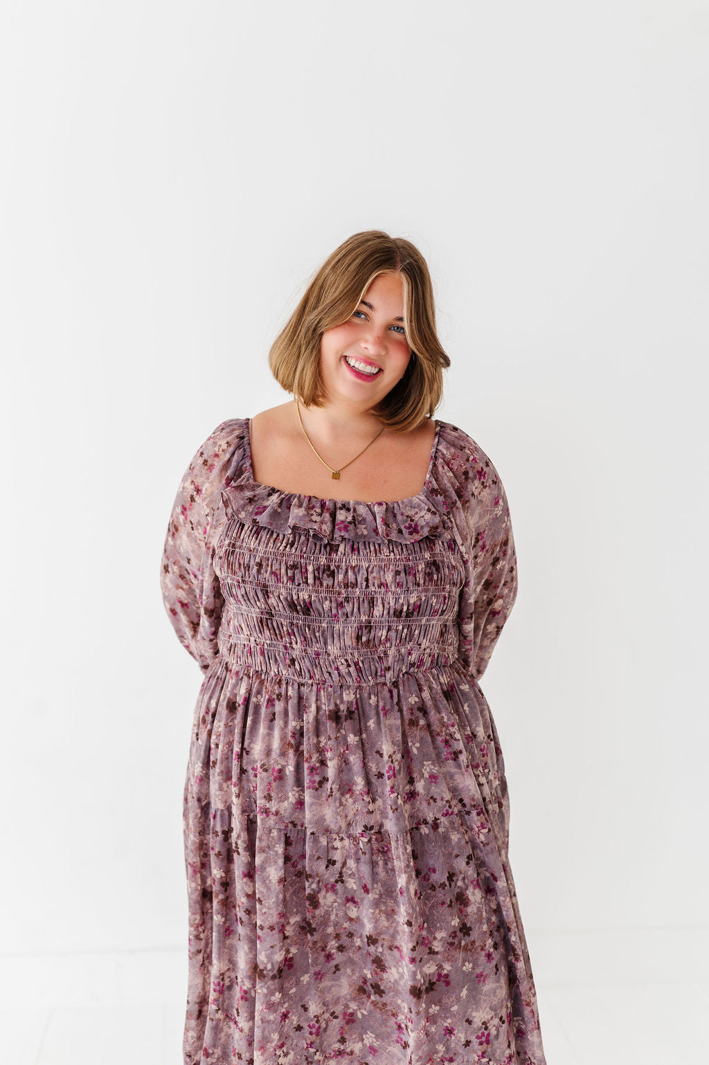 Zoey Smocked Dress - Size XL Left