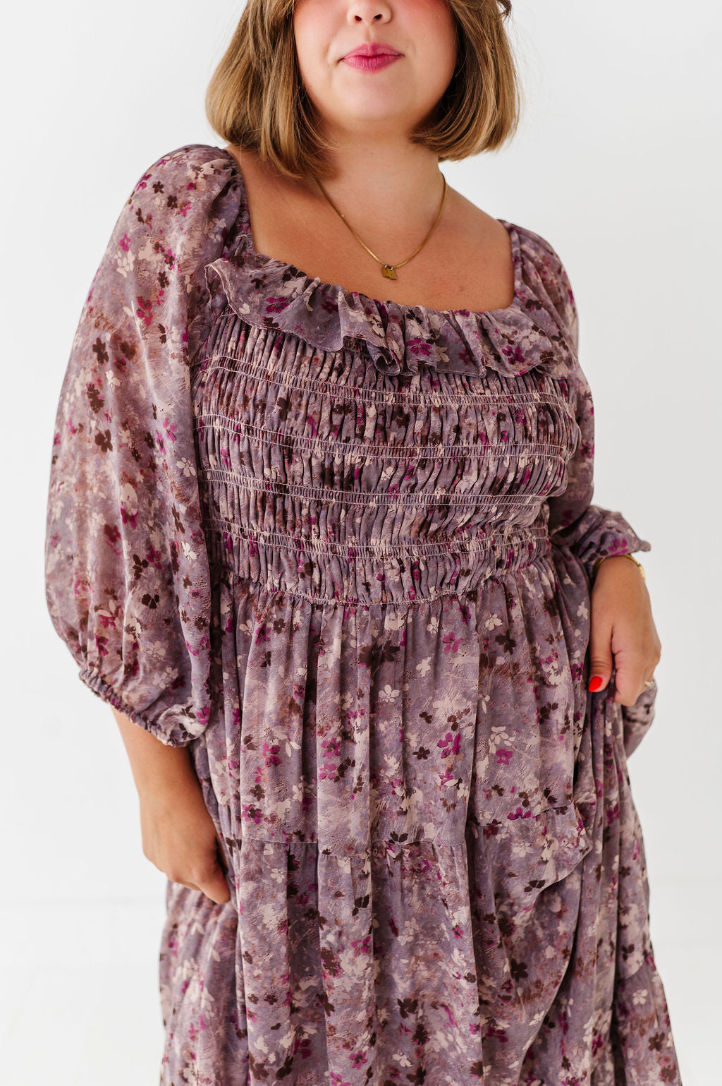 Zoey Smocked Dress - Size XL Left
