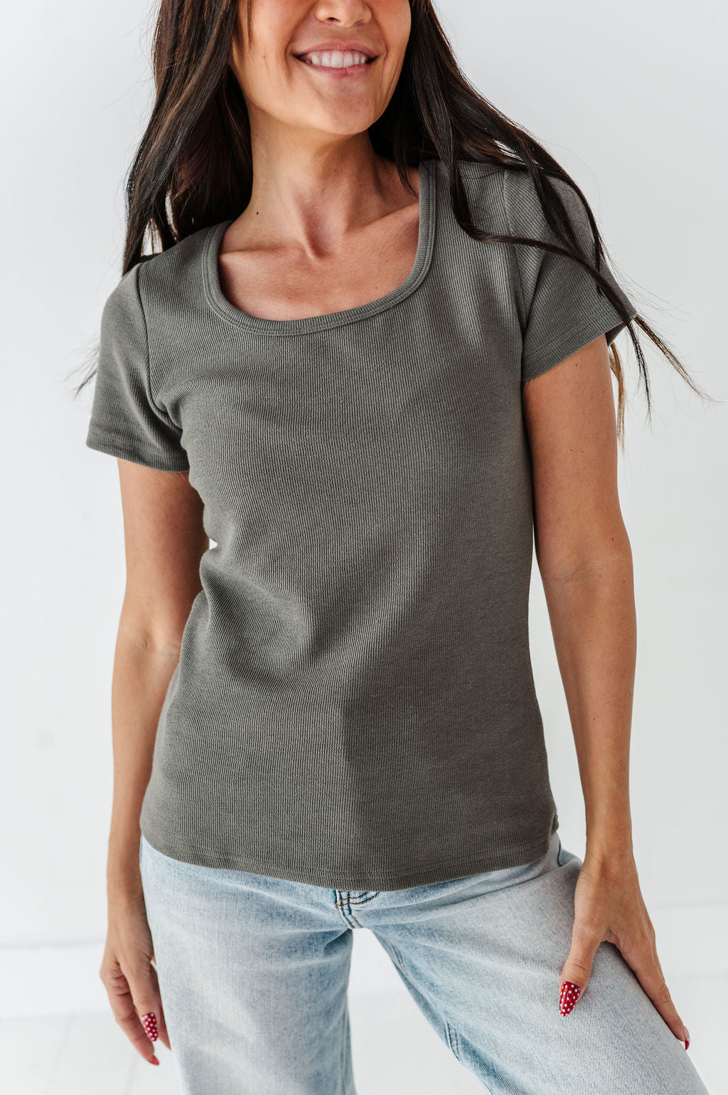 Carrie Scoop Neck Top