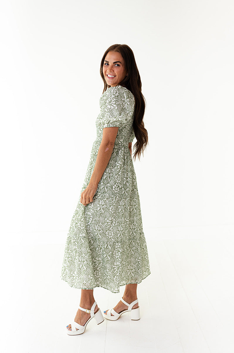 Fern Smocked Dress - XS, Large, & 3X Left