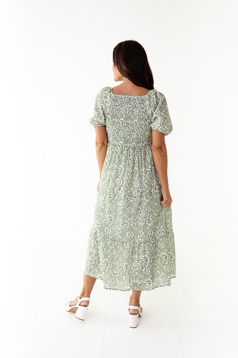 Fern Smocked Dress - XS, Large, & 3X Left