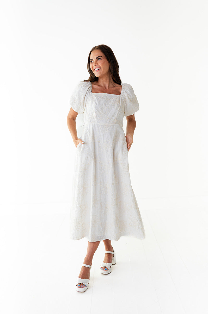 Evelyn Embroidered Dress