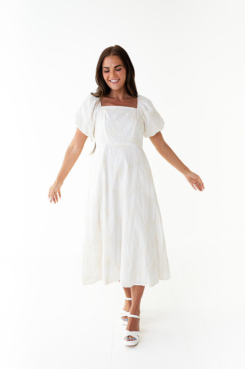 Evelyn Embroidered Dress