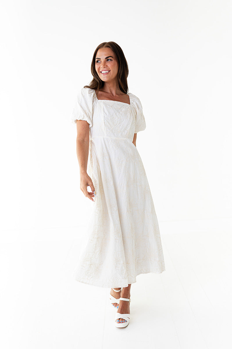 Evelyn Embroidered Dress