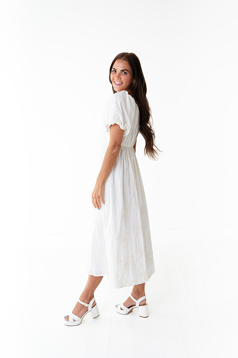 Evelyn Embroidered Dress