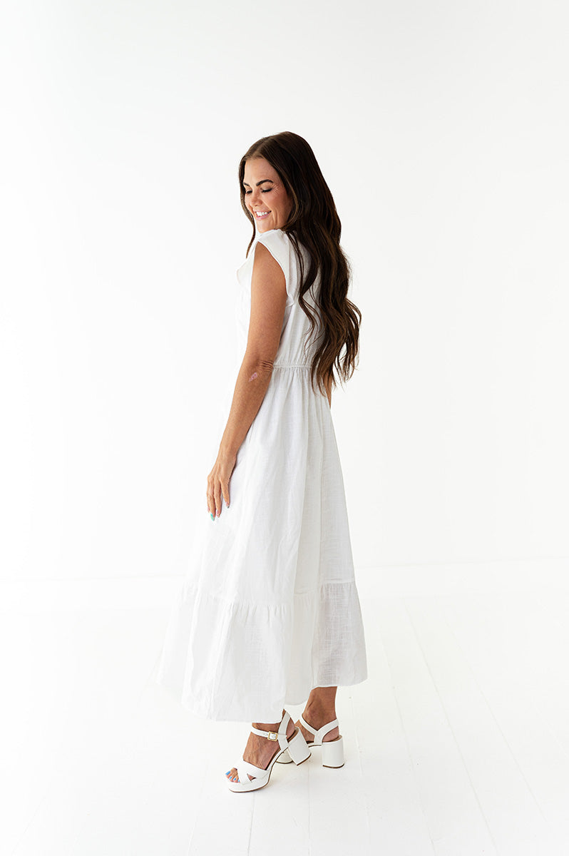 Pearl Button Up Dress