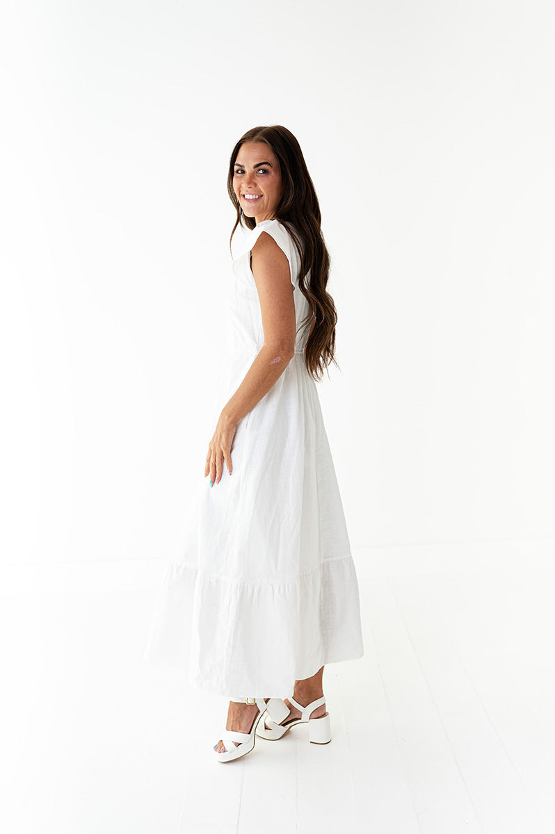 Pearl Button Up Dress
