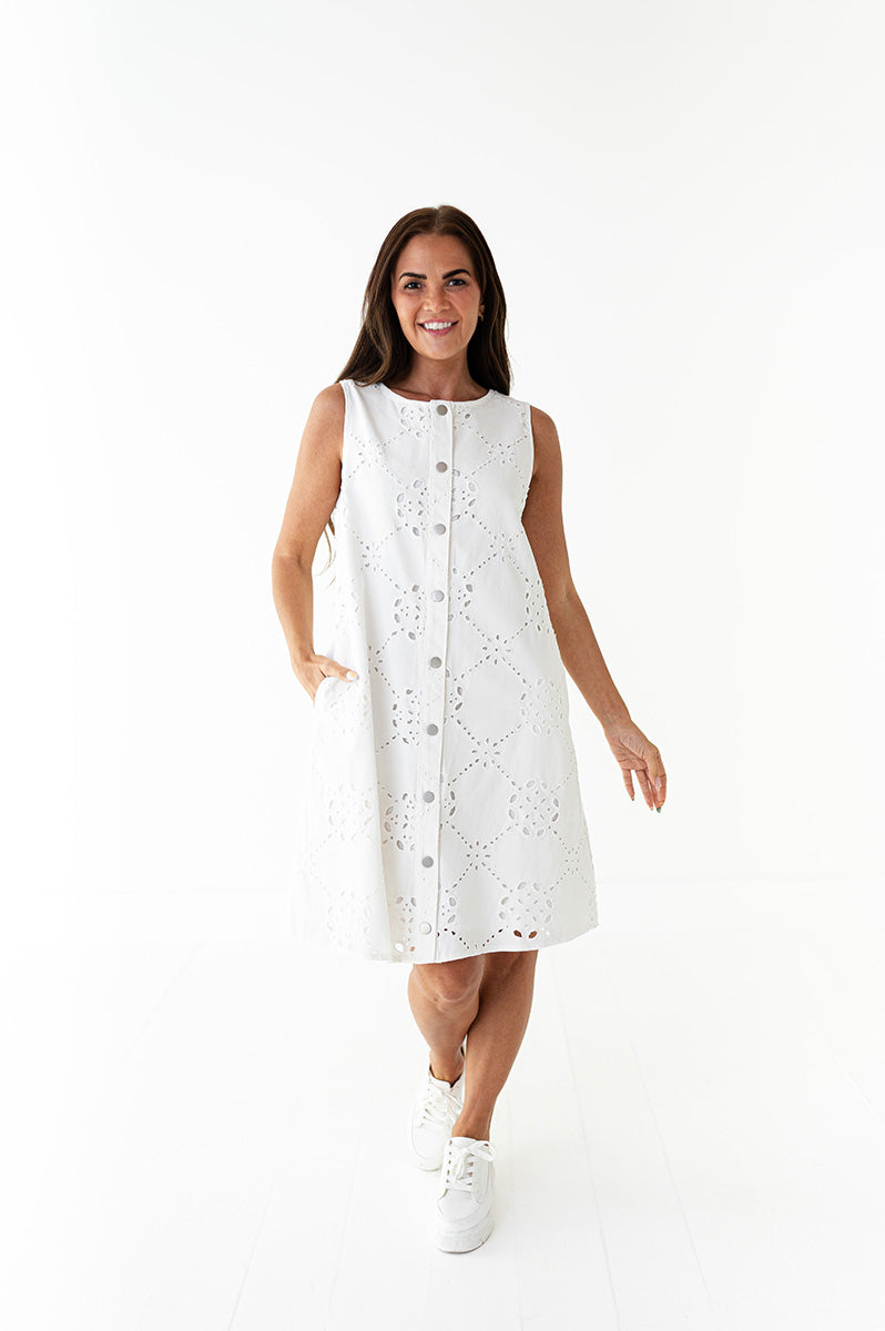 Maya Eyelet Dress