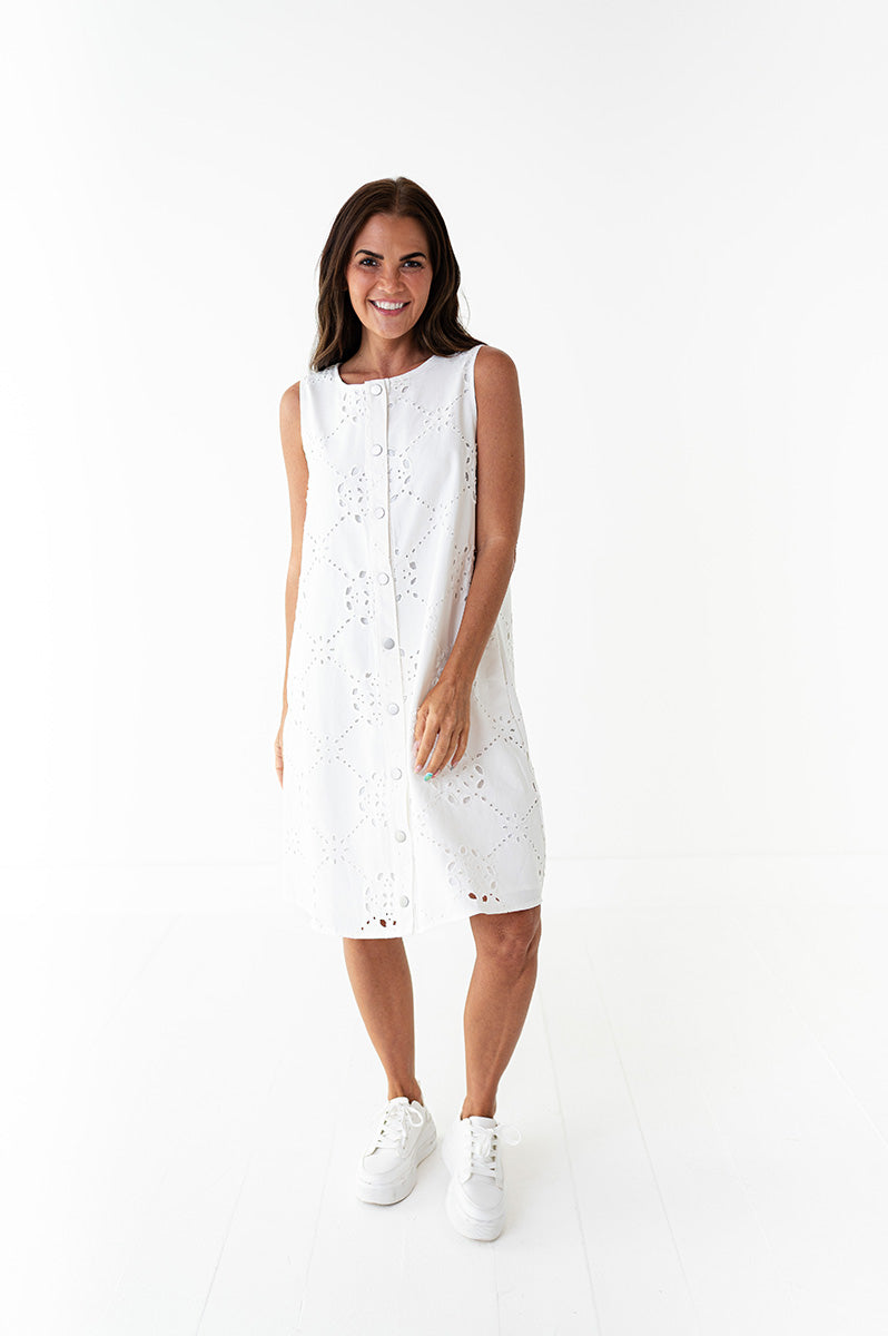 Maya Eyelet Dress
