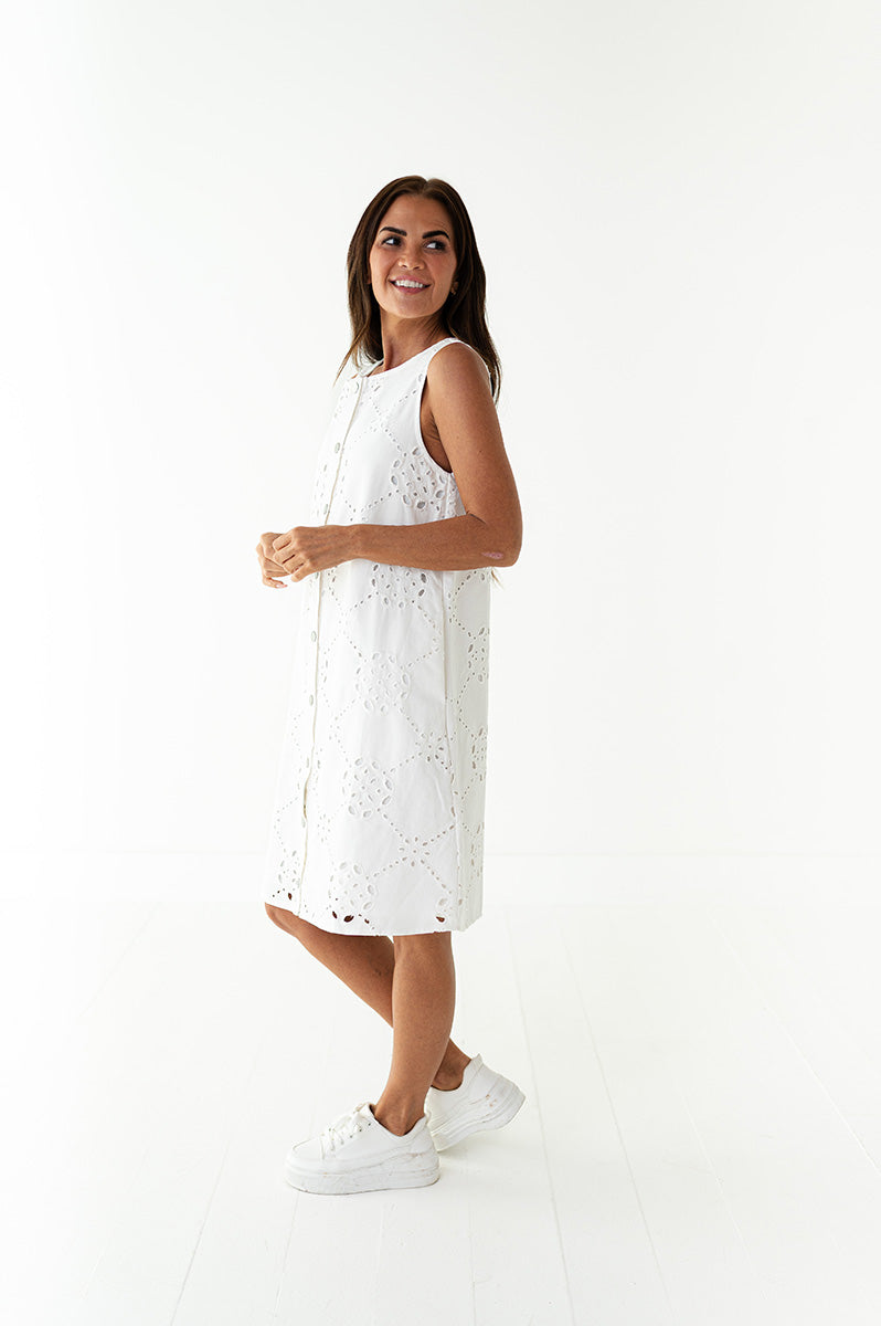 Maya Eyelet Dress