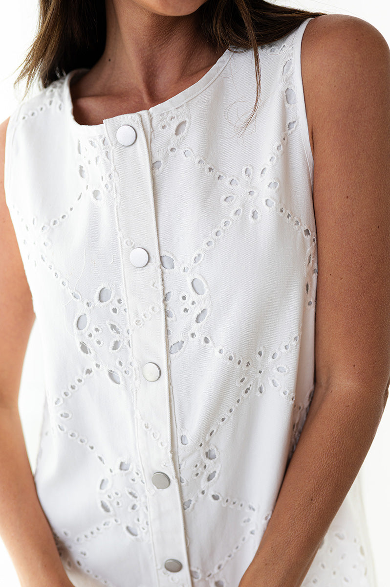 Maya Eyelet Dress
