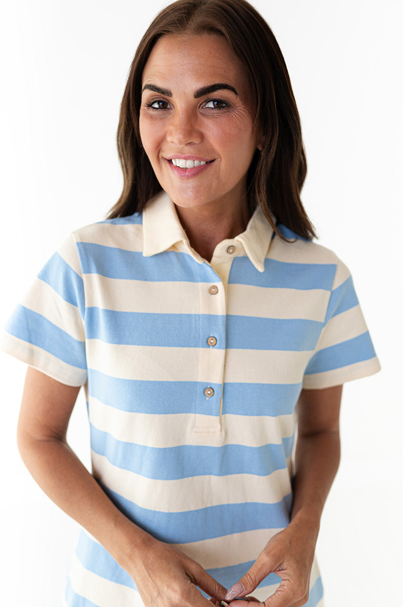 Marina Striped Dress in Blue